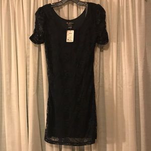 Navy Blue Lace Dress (Never Worn) - Size 4